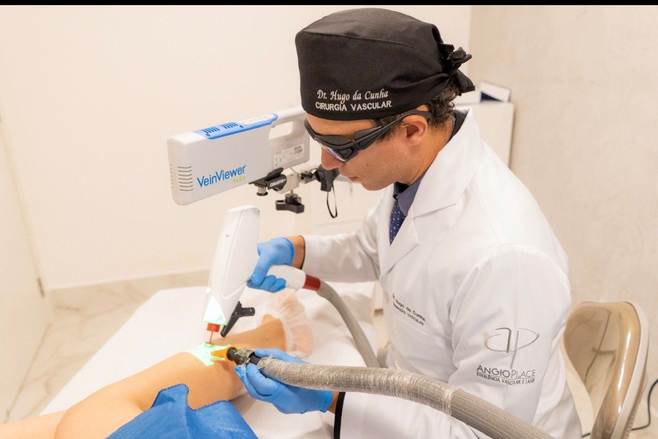 Aplicação de laser transdérmico